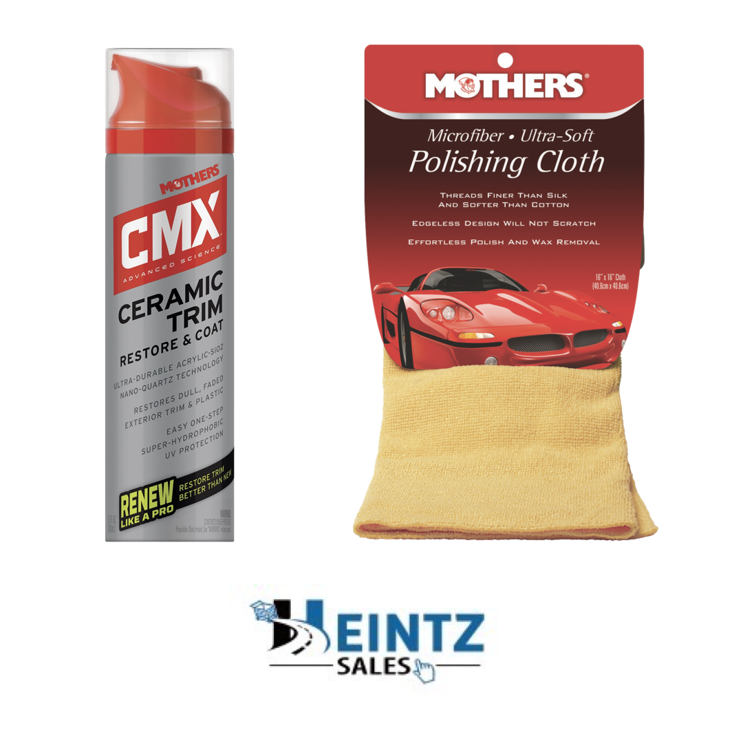 MOTHERS 01300/155200 CMX Ceramic Trim Restore &Coat/W Microfiber Polishing Cloth