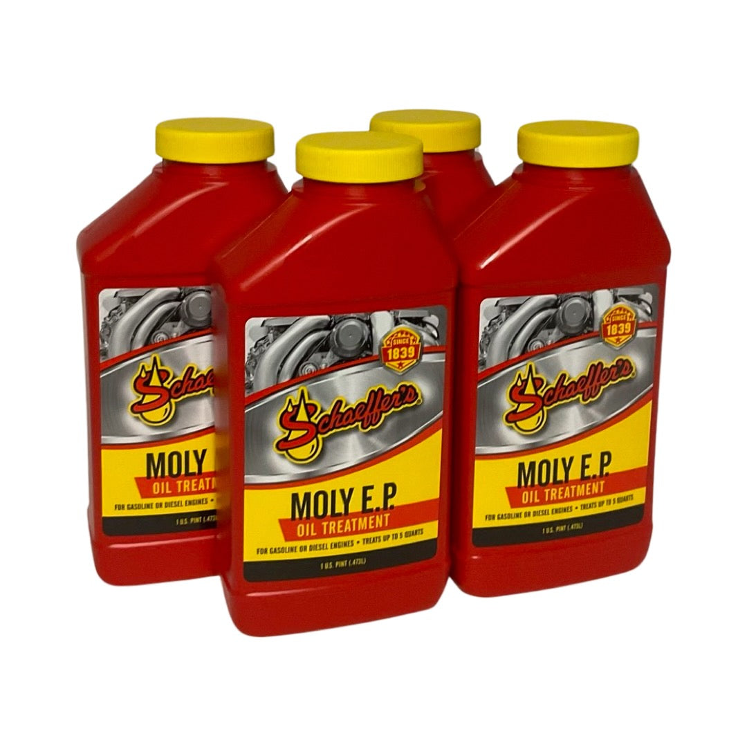 Schaeffer's 0132 - 4 Pack Moly E.P (Extreme Pressure) Oil Treatment - 1 pint ea.