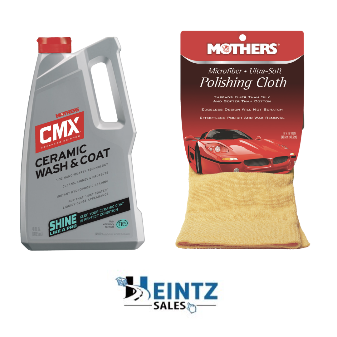 MOTHERS 01548/155200 CMX Ceramic Wash and Coat W/ Microfiber Polishing Cloth