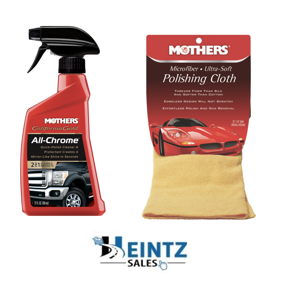 MOTHERS 05222/155200 California Gold - Quick Polish Cleaner W/ Polishing Cloth