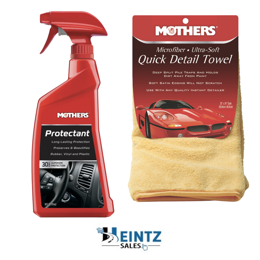 Mothers 05324/155600 Protectant Long lasting Protection W/ Quick Detail Towel
