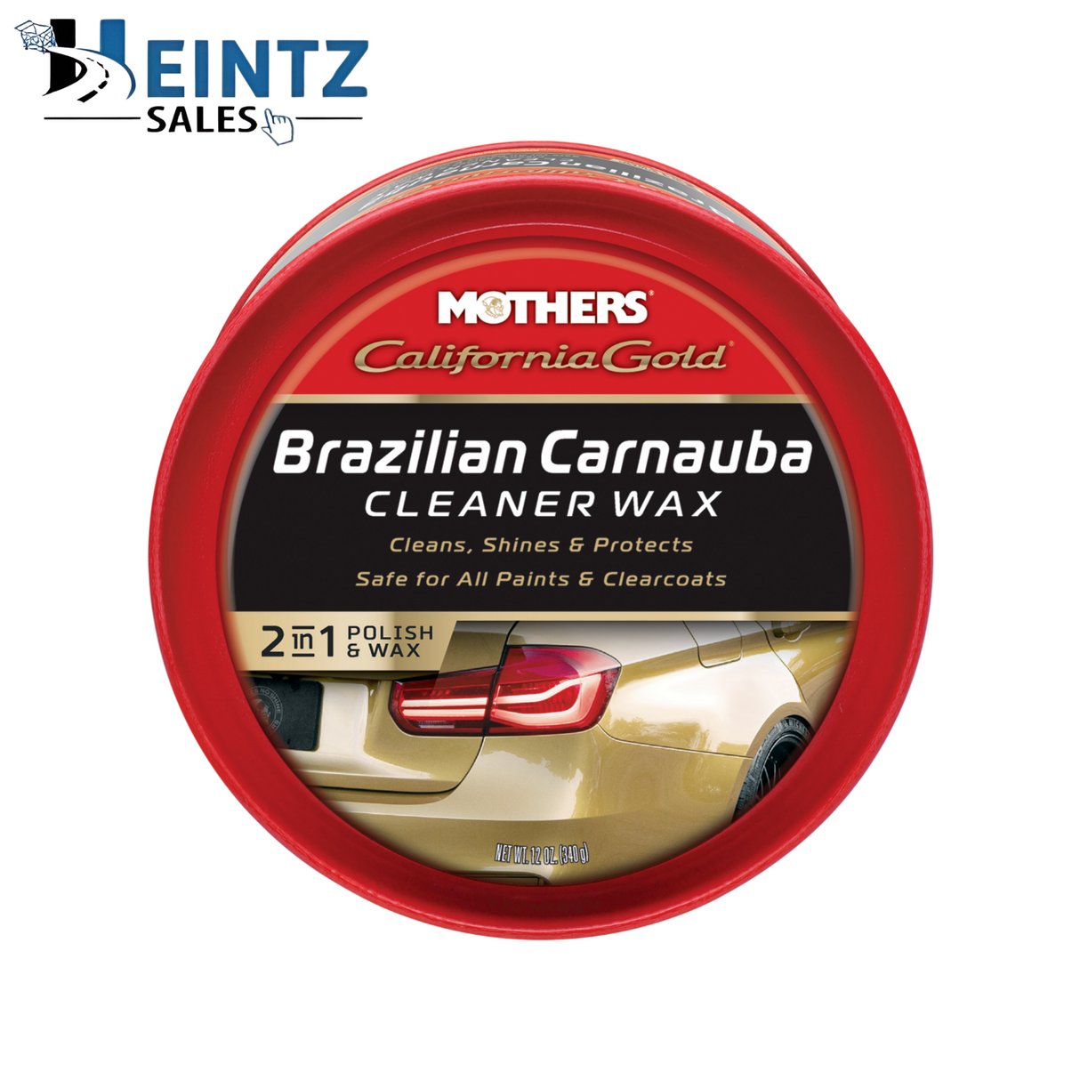 MOTHERS 05500 California Gold Brazilian Carnauba Cleaner Wax - Protect - 12 oz.