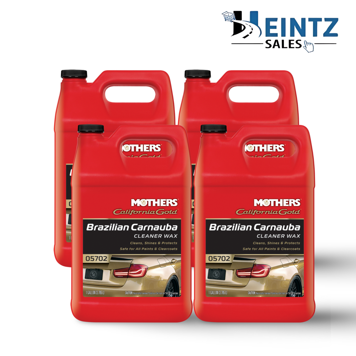 MOTHERS 05702 California Gold Brazilian Carnauba Cleaner Wax 4 PACK - 1 GALLON