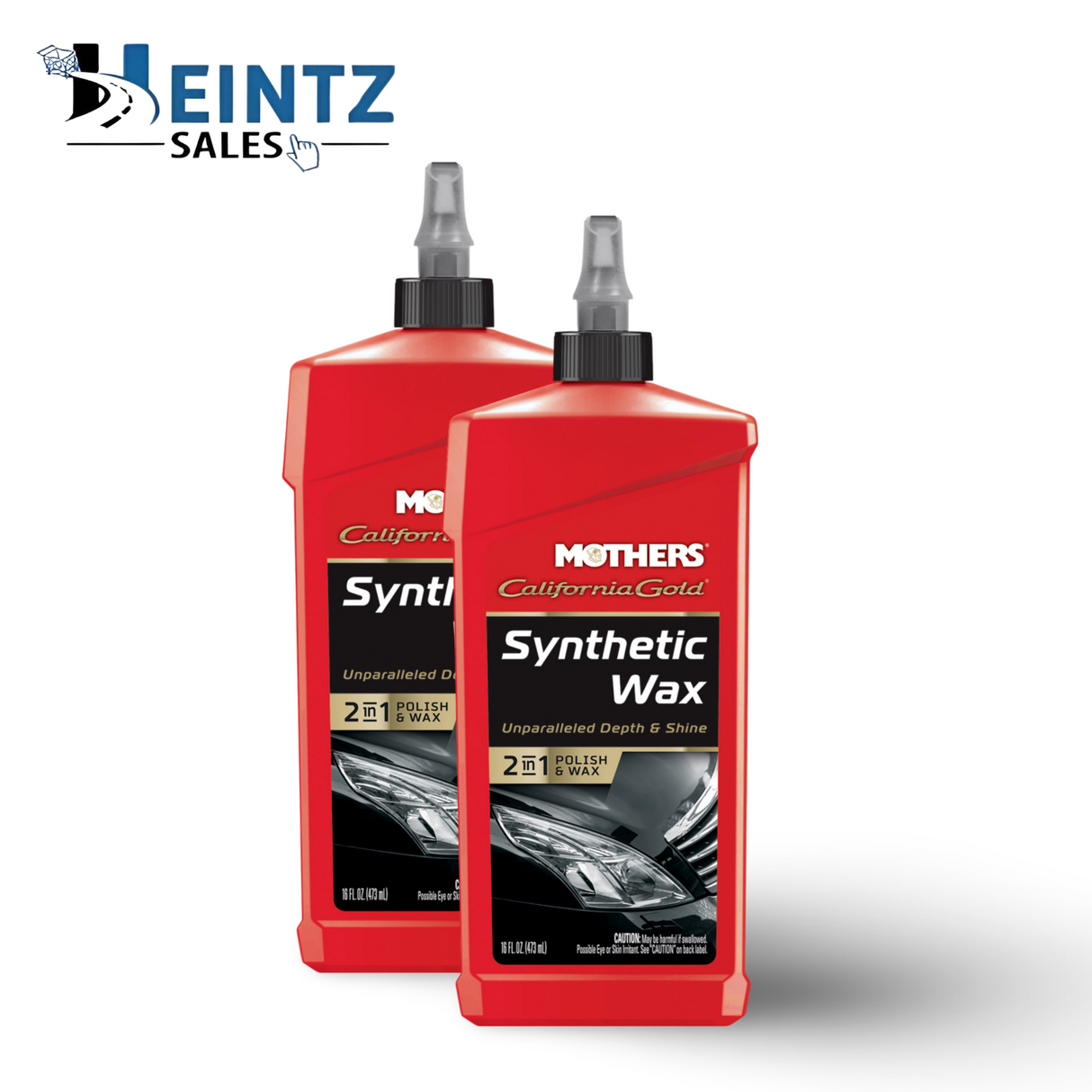 MOTHERS 05716 California Gold Synthetic Wax 2 PACK - Protect - Wet Shine - 16 oz.