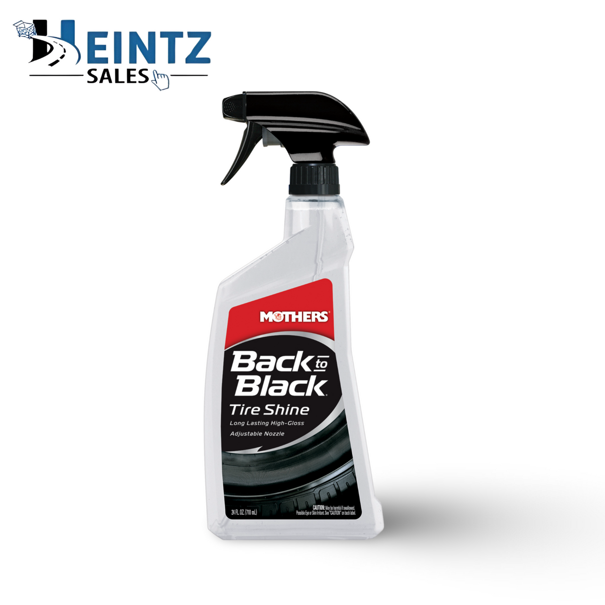 MOTHERS 06924 Back-to-Black Tire Shine - High-Gloss - Long-lasting - 24 oz.