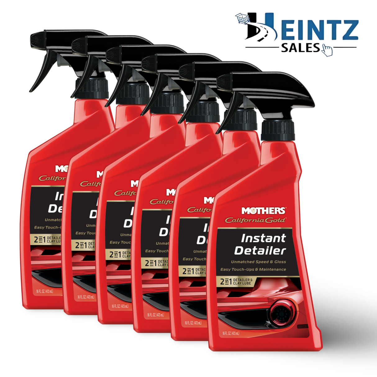 MOTHERS 08216 California Gold Instant Detailer Showtime 6 PACK - Unmatched Gloss- 16 oz.