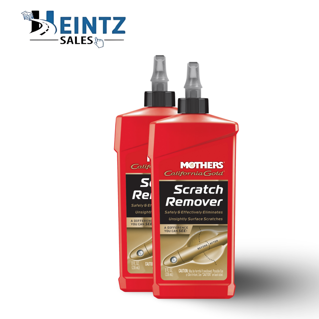 MOTHERS 08408 California Gold Scratch Remover 2 PACK - Eliminates scratches - 8 oz.