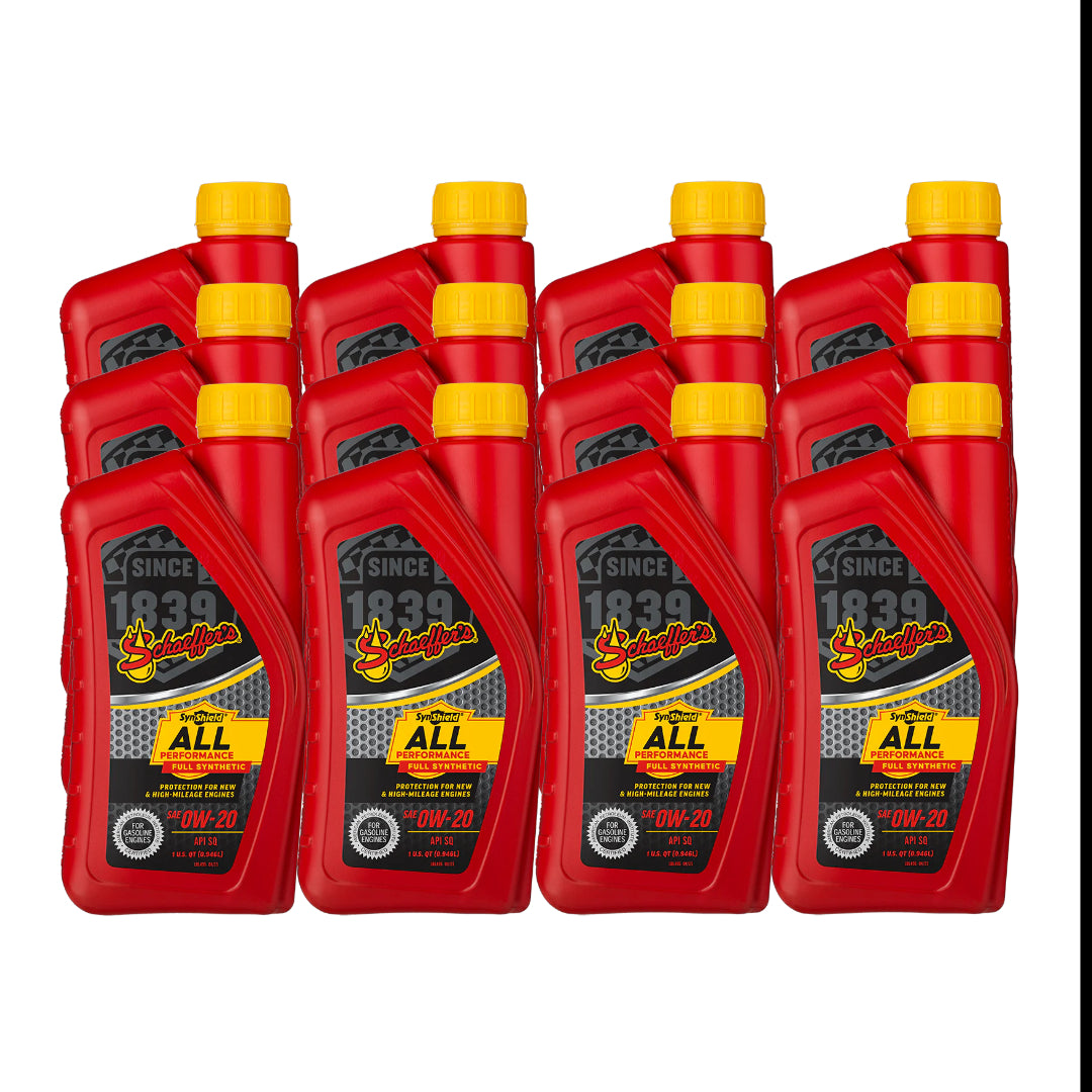 Case of Schaeffer's 6020 SynShield® All Performance Full Synthetic 0W-20 1 qt. (12pk)