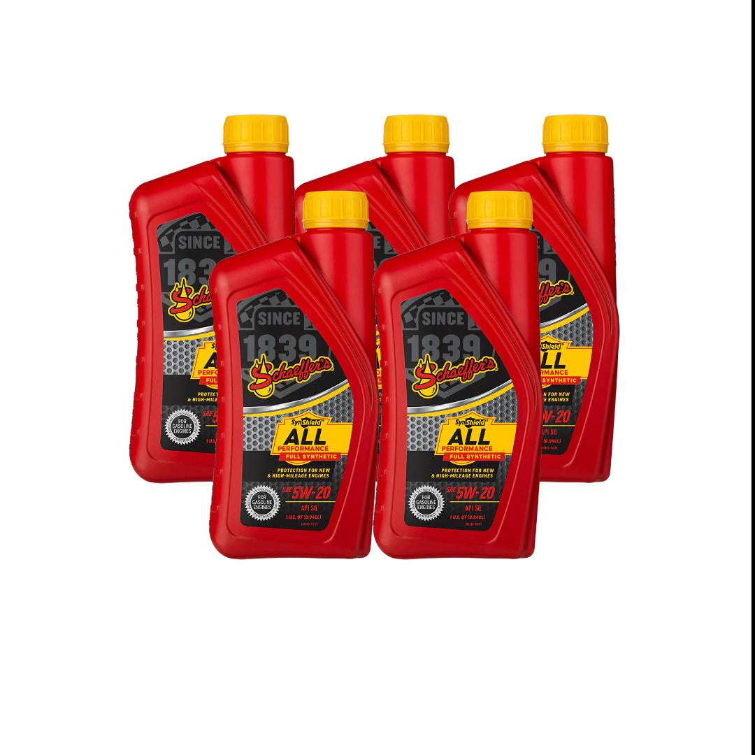 Schaeffer's 6520 SynShield® All Performance Full Synthetic 0W-20 1 qt. (5Pack)