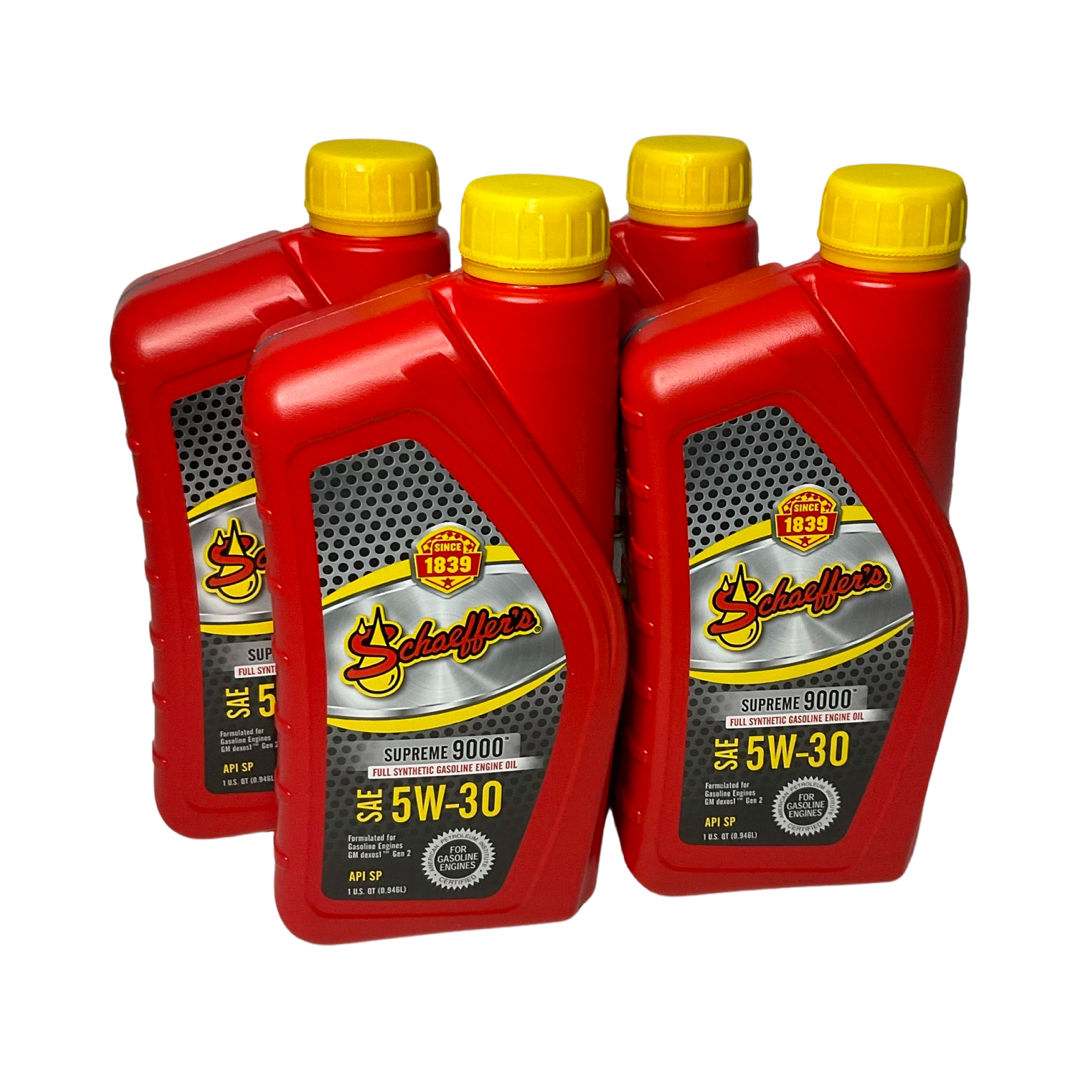 Schaeffer's 9003D - 4 Pack Supreme 9000™ Full Synthetic 5W-30 - 1 qt. ea.