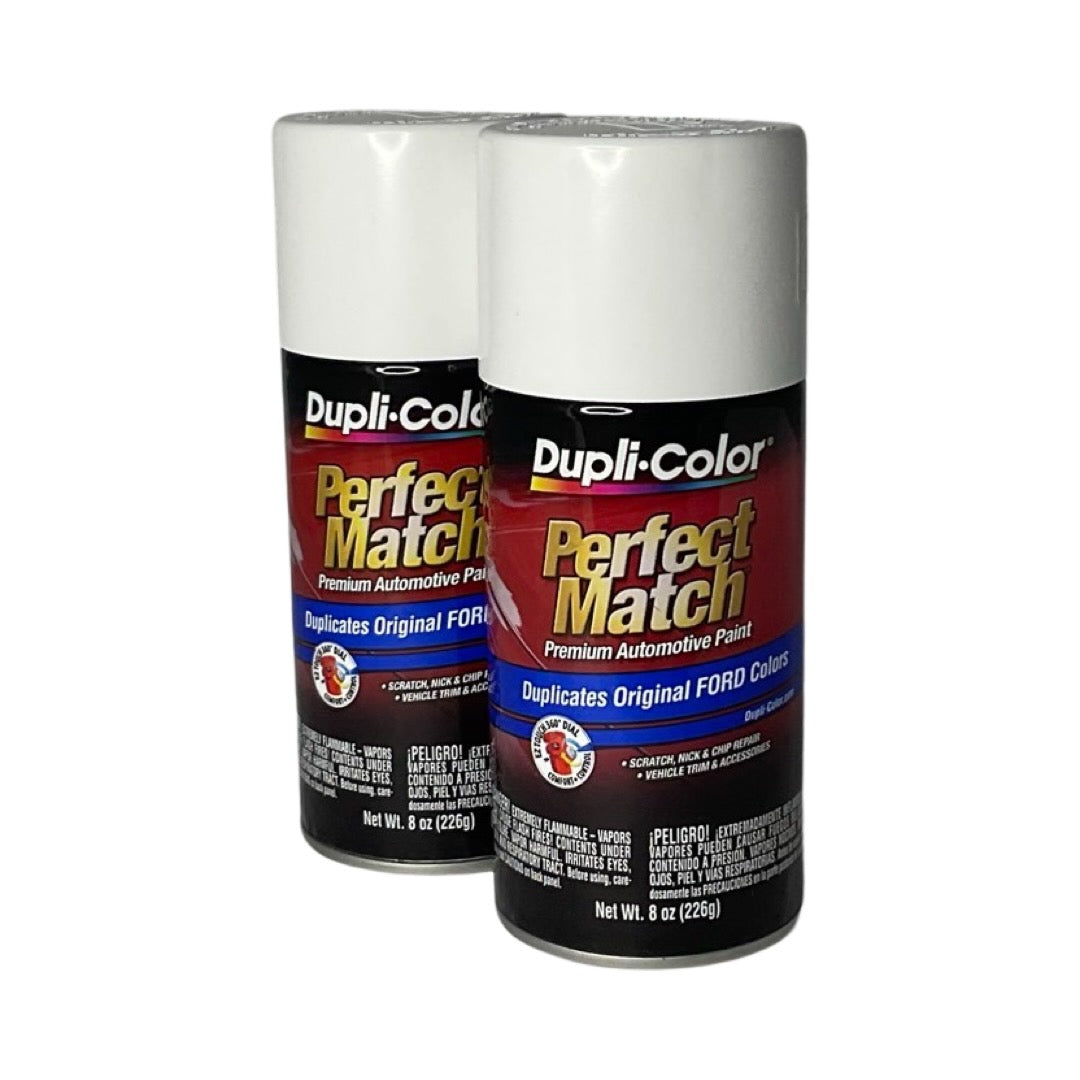 Dupli-Color BFM0335 - 2 Pack Ford Performance White Perfect Match Paint - 8 oz. ea.