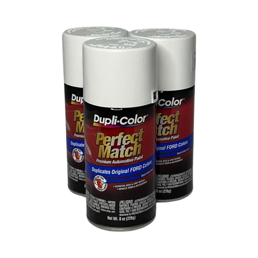 Dupli-Color BFM0335 - 3 Pack Ford Performance White Perfect Match Paint - 8 oz. ea.