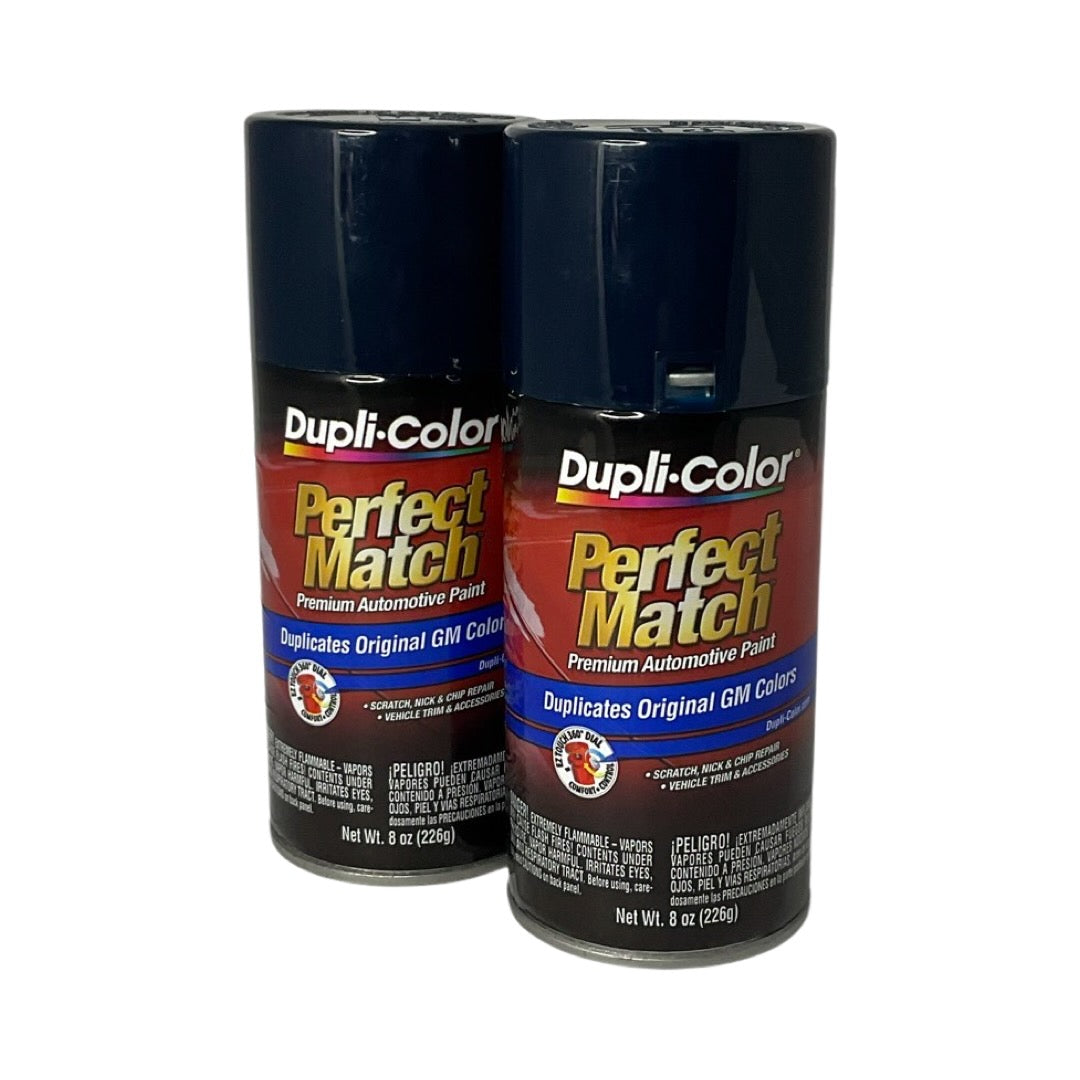 Dupli-Color BGM0541 - 2 Pack Dark Blue Perfect Match Automotive Spray Paint - 8 oz. ea.