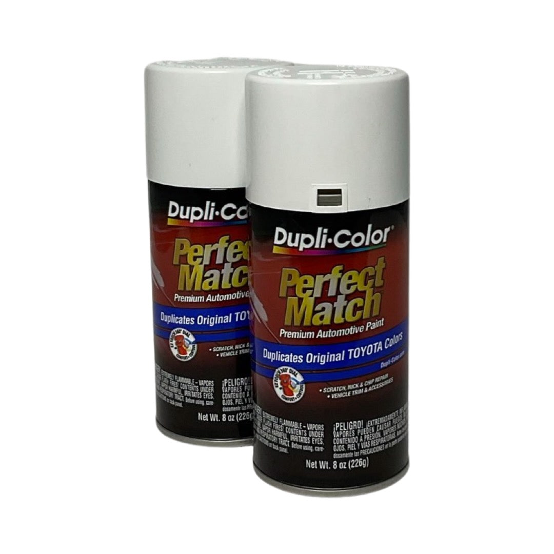 Dupli-Color BTY1556 - 2 Pack Toyota Super White II Perfect Match Automotive Paint - 8 oz. ea.