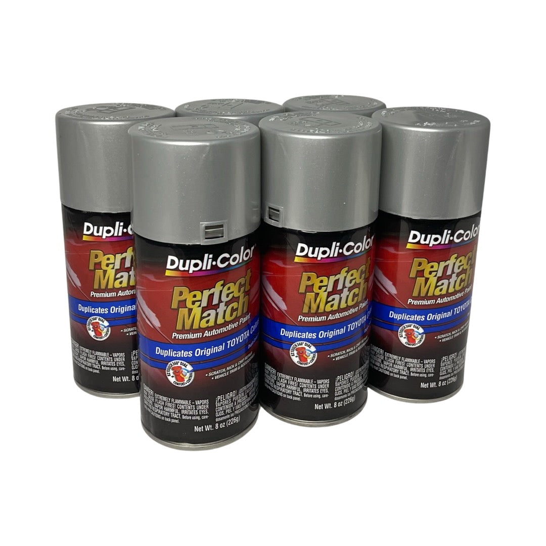 Dupli-Color BTY1602 - 6 Pack Toyota Lunar Mist Perfect Match Automotive Paint - 8 oz.