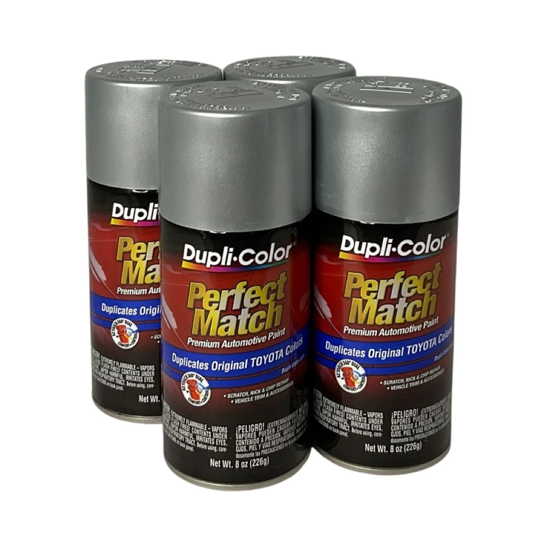Dupli-Color BTY1616 - 4 Pack Toyota Silver Streak Mica Perfect Match Automotive Paint - 8 oz. ea.