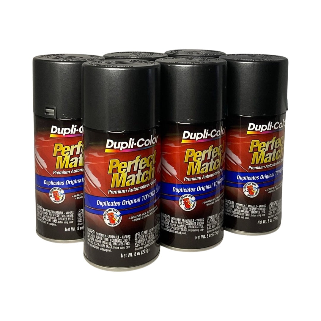 Dupli-Color BTY1619 - 6 Pack Toyota Magnetic Gray Metallic Perfect Match Automotive Paint - 8 oz. ea.
