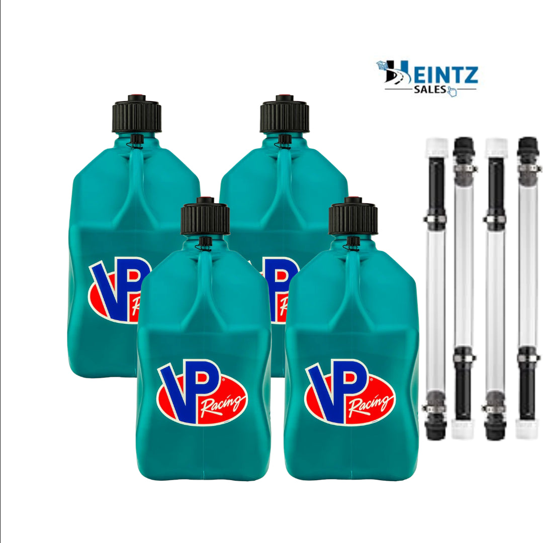 VP Racing Fuels 3622 Caribbean 5.5 Gallon 4 Pack Jug&Hose -Motorsports Container