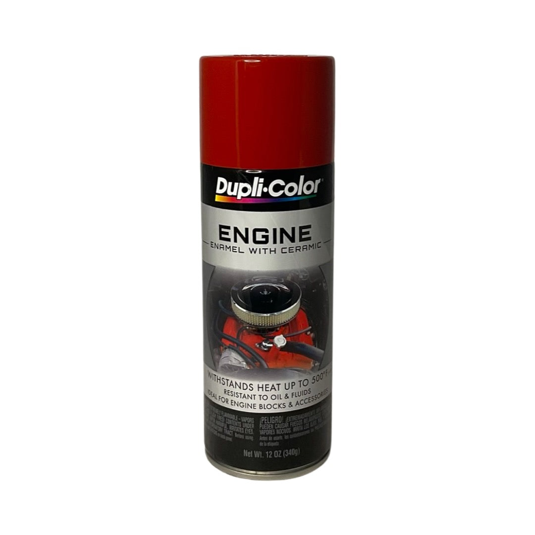 Duplicolor DE1605 Ford Red Engine Enamel Paint With Ceramic - 12 oz.