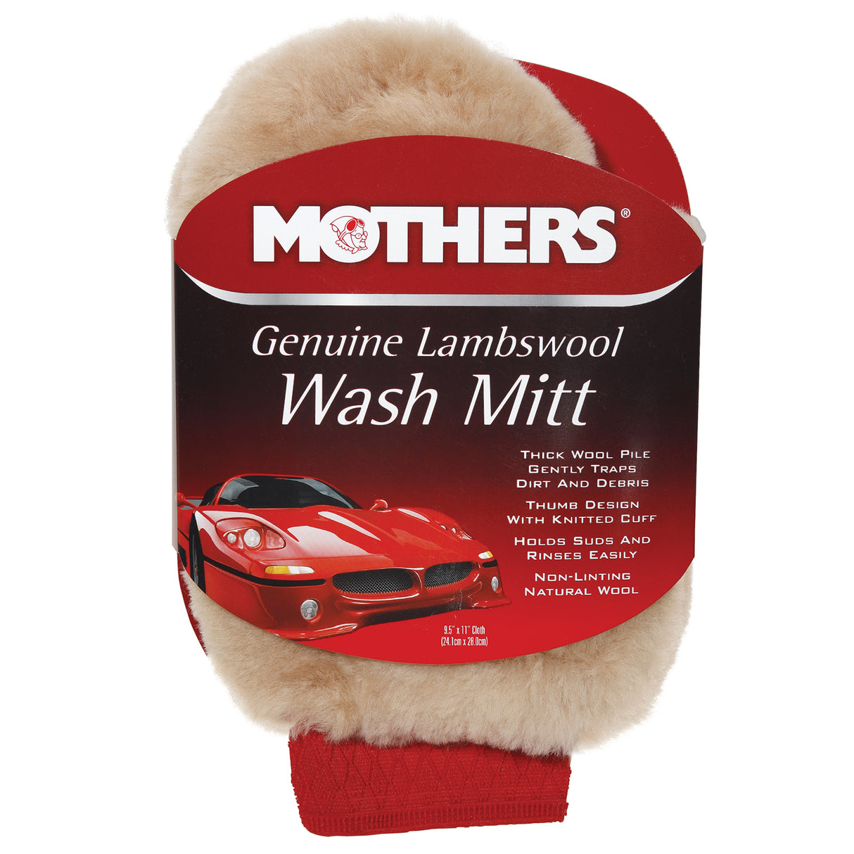 Mothers 156300 Genuine Lambswool Wash Mitt