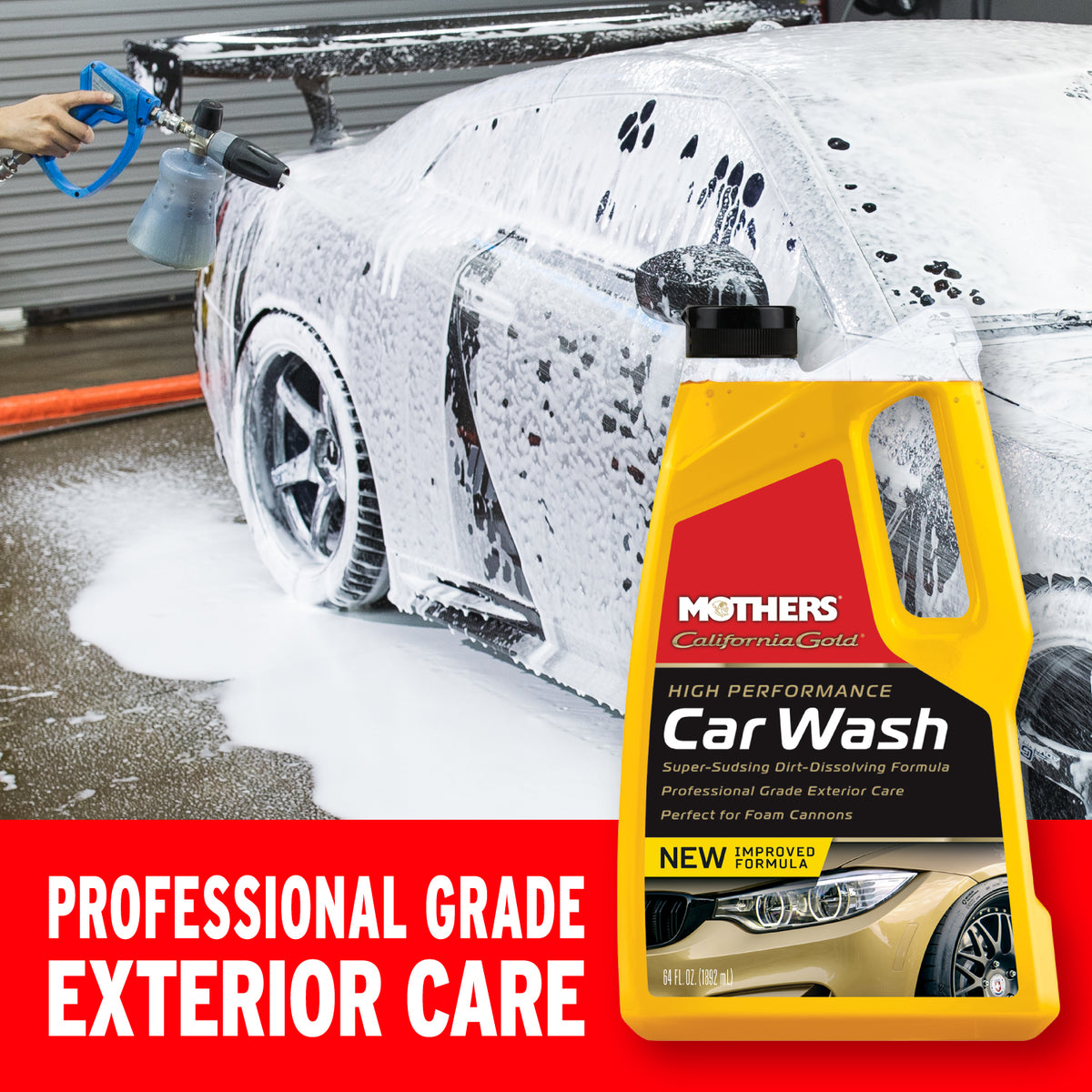 Mothers Bundle - California Gold Car Wash Soap & HydroClay Sponge - 05664/07245
