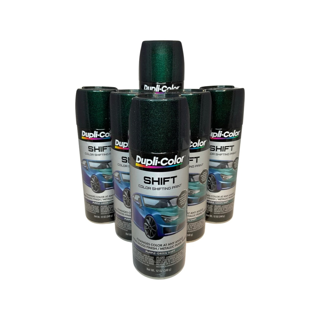 Duplicolor SH500 - 6 Pack Purple-Green Color Shifting Spray Paint - 12 oz. ea.