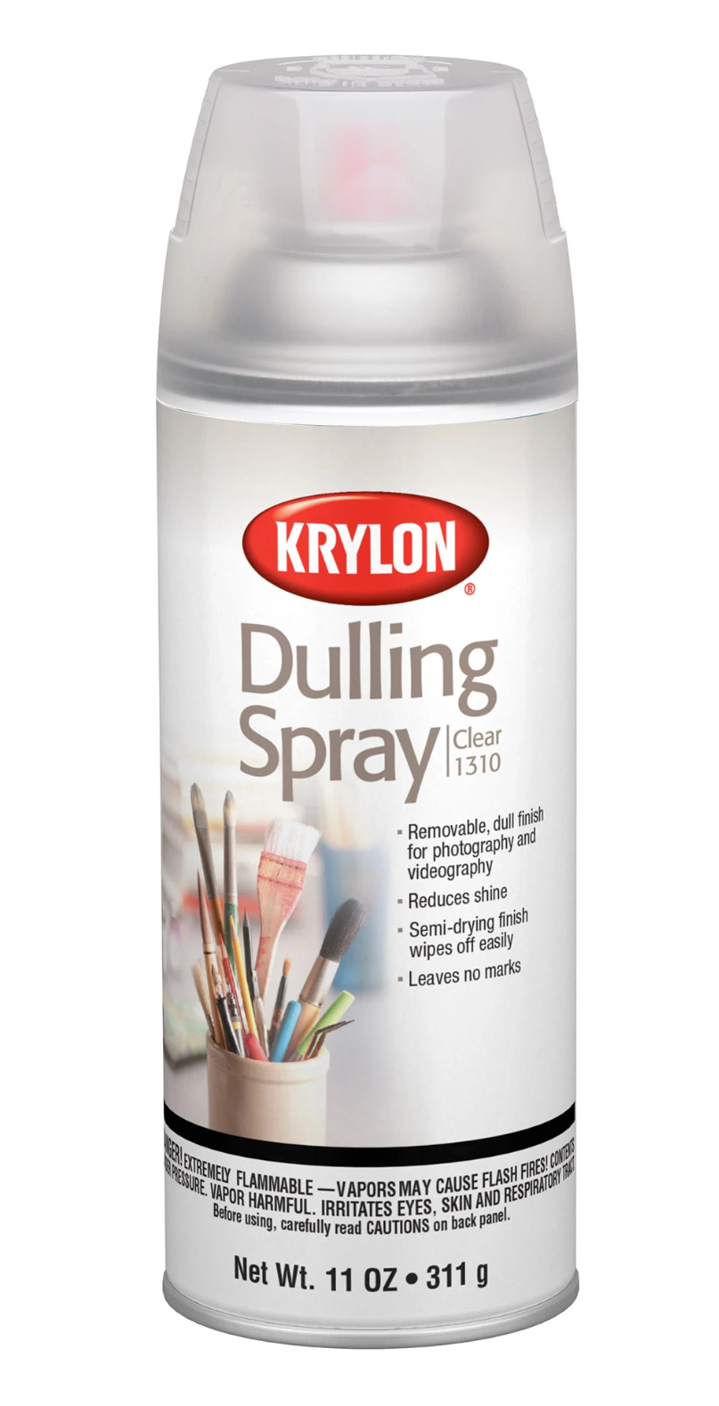 Krylon 1310 Clear Dulling Spray Paint, Dull Finish, Reduces Shine - 11 oz