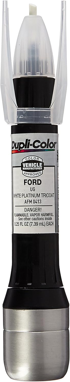 Dupli-Color AFM0413 Ford White Platinum Tricoat Scratch Fix All-In-1 Pen Code UG