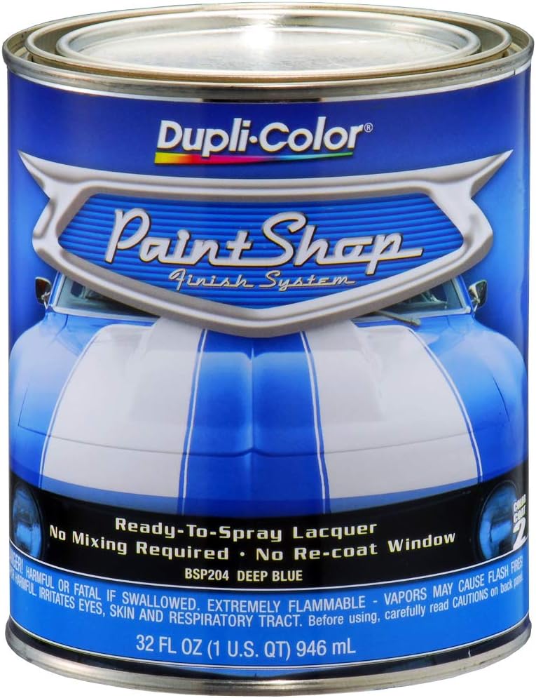 Duplicolor BSP204 Deep Blue Color Coat - Paint Shop Finish System - 32 oz