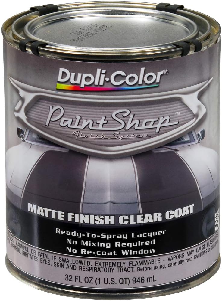 Duplicolor BSP307 Matte Finish Clear Coat - Paint Shop Finish System - 32 oz