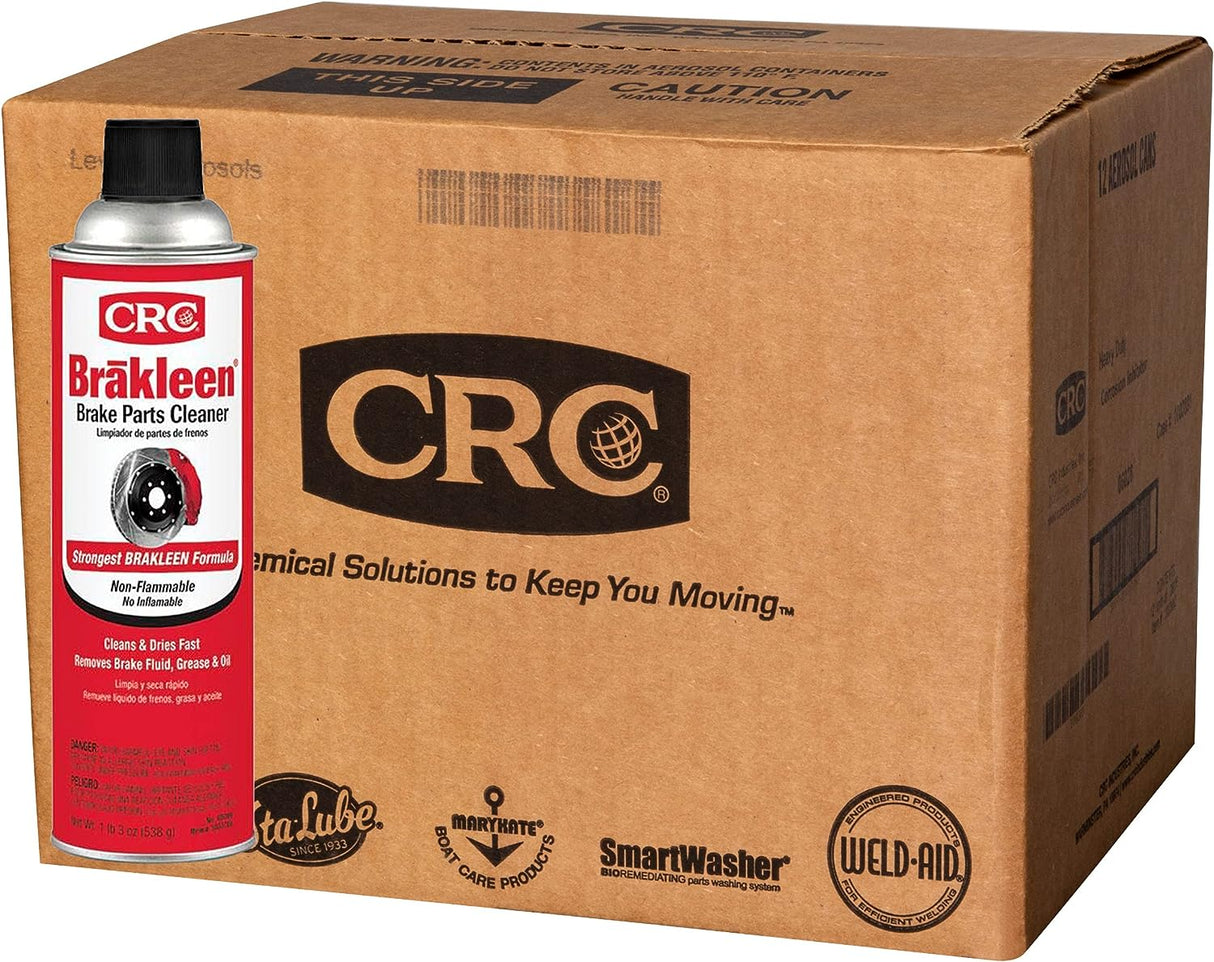 CRC Brakleen 05089 Brake Parts Cleaner, Degreaser - 19 oz can (12 PACK)