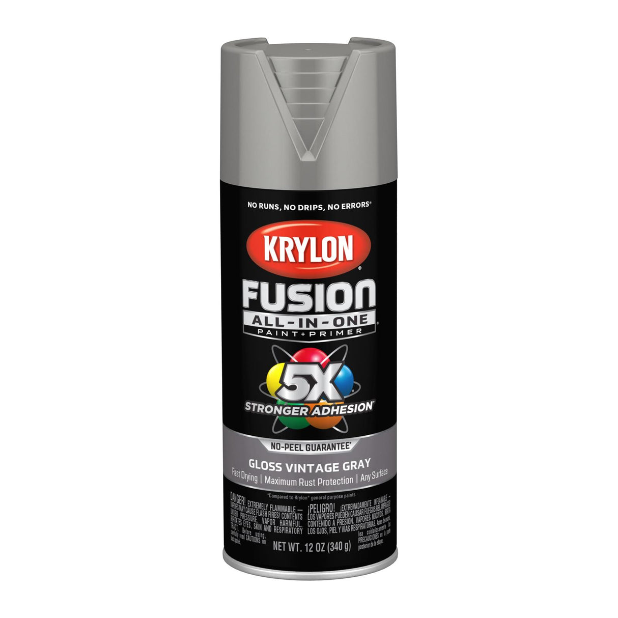 Krylon 2726 Gloss Vintage Gray Fusion All-in-One Paint & Primer