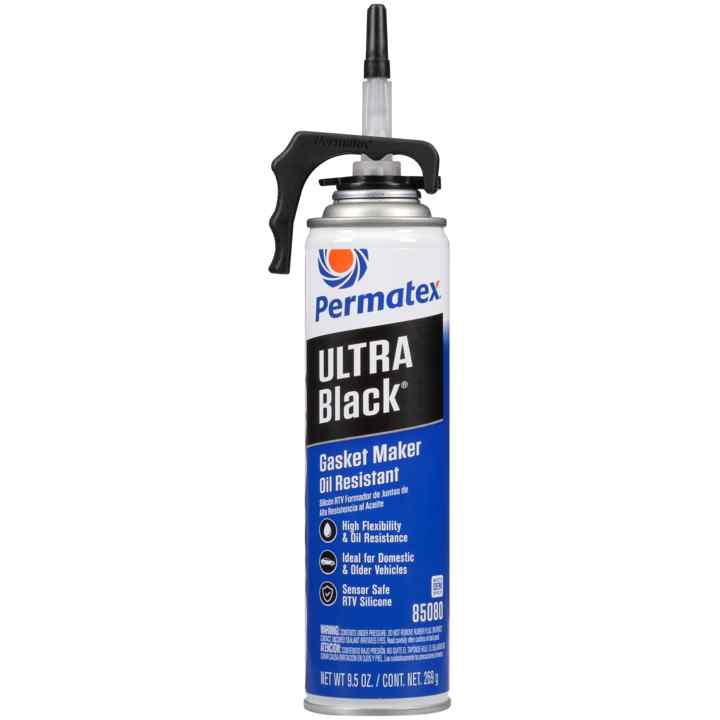 Permatex 85080 Ultra Black RTV Silicone Gasket Maker 9.5 oz Oil Resistant