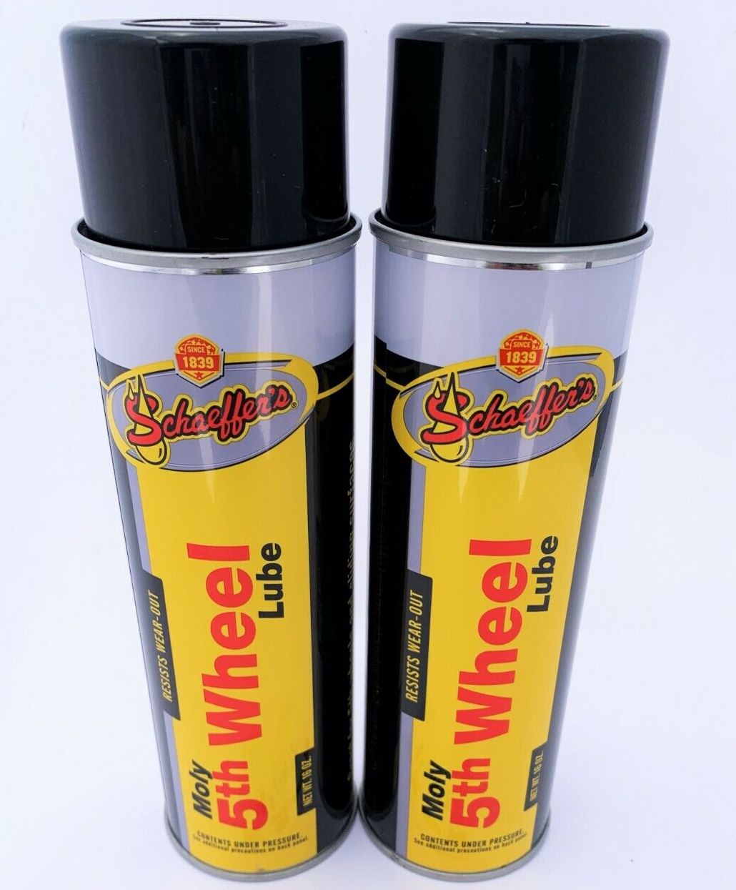 Schaeffer's 202-2 PACK Moly 5th Wheel Lube - 16oz aerosol can