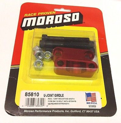 Moroso 85810 U-Joint Girdles-1.595" width-Fits 1965-1982 GM 12 bolt with straps