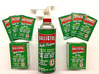 Ballistol Multi Purpose Lubricant Gun Cleaner - 16oz can & 20 Wipes & Trigger