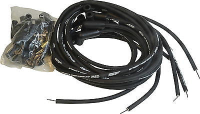 MSD 5553 plug wire kit-Street Fire V8 spark plug wires-Universal 90 socket/HEI