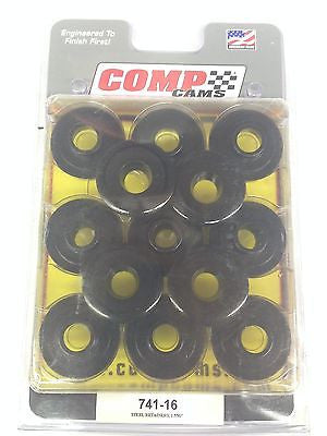 Comp Cams 741-16 1.550" 10° Steel Valve Spring Retainers - Set of 16 -Super Lock