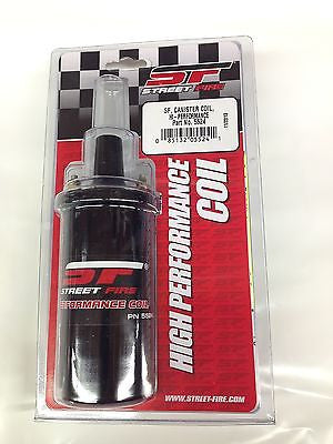 MSD 5524 Street Fire High Performance Ignition Coil - Black Canister Style