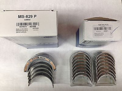 Clevite 77 MS829P & CB743P Standard Main Bearing & Rod Bearing Set BB Chevy