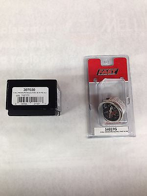 FAST 307030 & 54027G Fuel Pressure Regulator & Liquid Filled Fuel Pressure Gauge