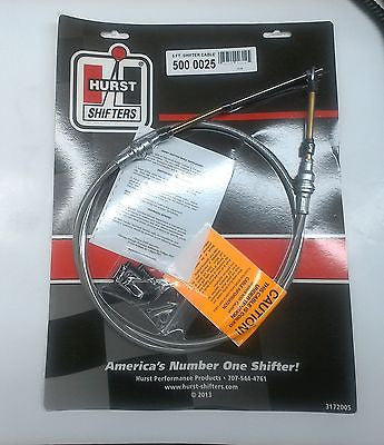 HURST 5000025 5ft Shifter Cable w/ single eyelet end-For all Hurst Auto Shifters