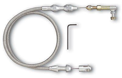 Lokar TC-1000HT Hi-Tech Throttle Cable - 24" - Universal Stainless Steel - NEW