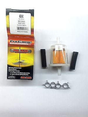 PRO GAUGE G2C-5/16" Inline Fuel Filter-WIX 33032/AC GF61/PURO F20011-GET 1 FREE!