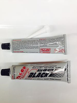 Valco Cincinnati All-in-One Silicone-BLACK-3oz tube- Gasket Sealant-Get 1 FREE