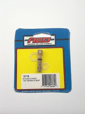 AED 5116 Bottom Feed Hi-Flow Needle & Seat assembly-Holley Carburetor .120"