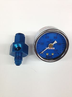 Nitrous Oxide Systems NOS15910 -4AN Mechanical Bottle Pressure Gauge 1500psi