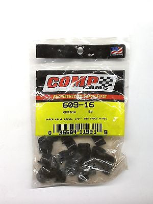 Comp Cams 609-16 Valve Locks/Keepers (16pc)- 3/8" .050" Height 10° w/ Lash cap