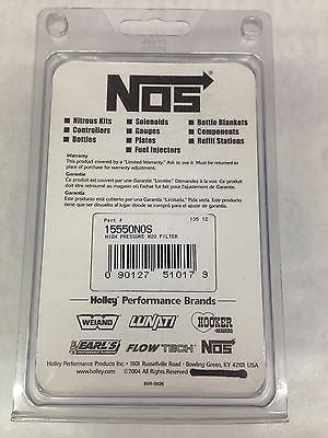 Nitrous Oxide Systems NOS15550 Nitrous Billet Inline Filter -4 AN 140 Micron