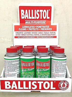Ballistol Multi Purpose Oil Lubricant Gun Cleaner - Lot of 12 - 4oz cans